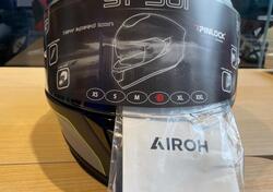 CASCO AIROH ST501 GRIGIO RIFINITURE NERE E GIALLE