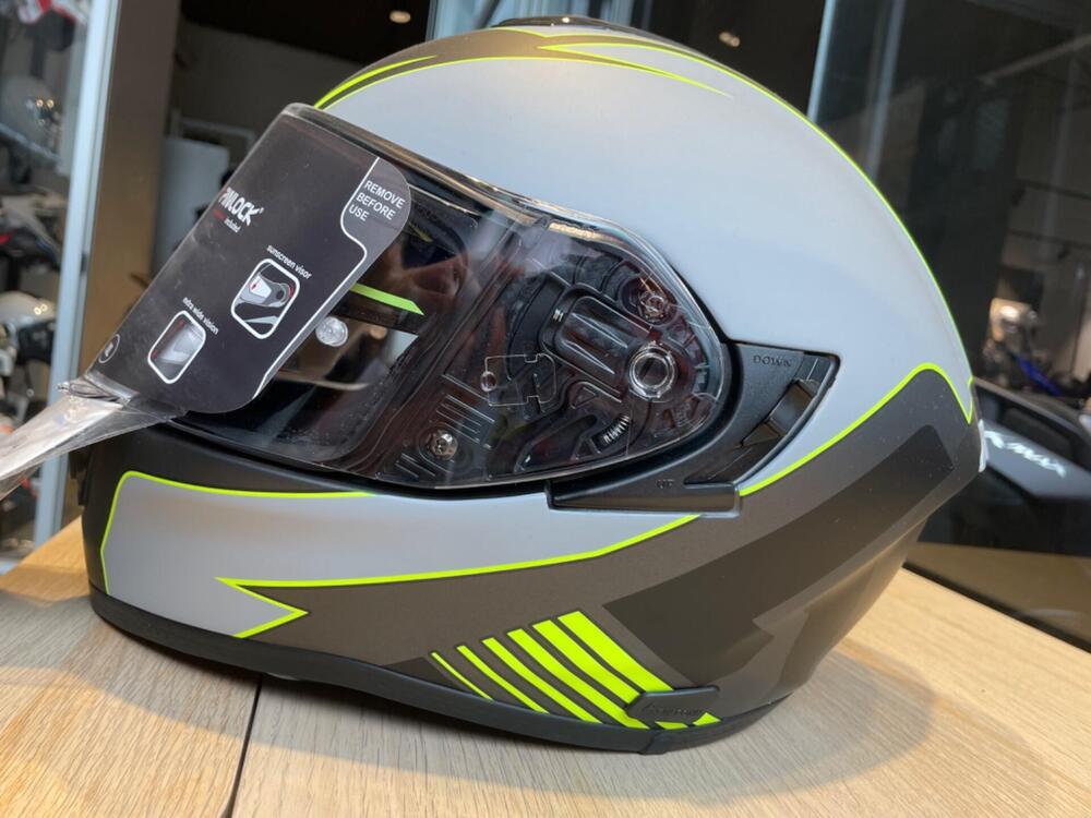 CASCO AIROH ST501 GRIGIO RIFINITURE NERE E GIALLE (3)