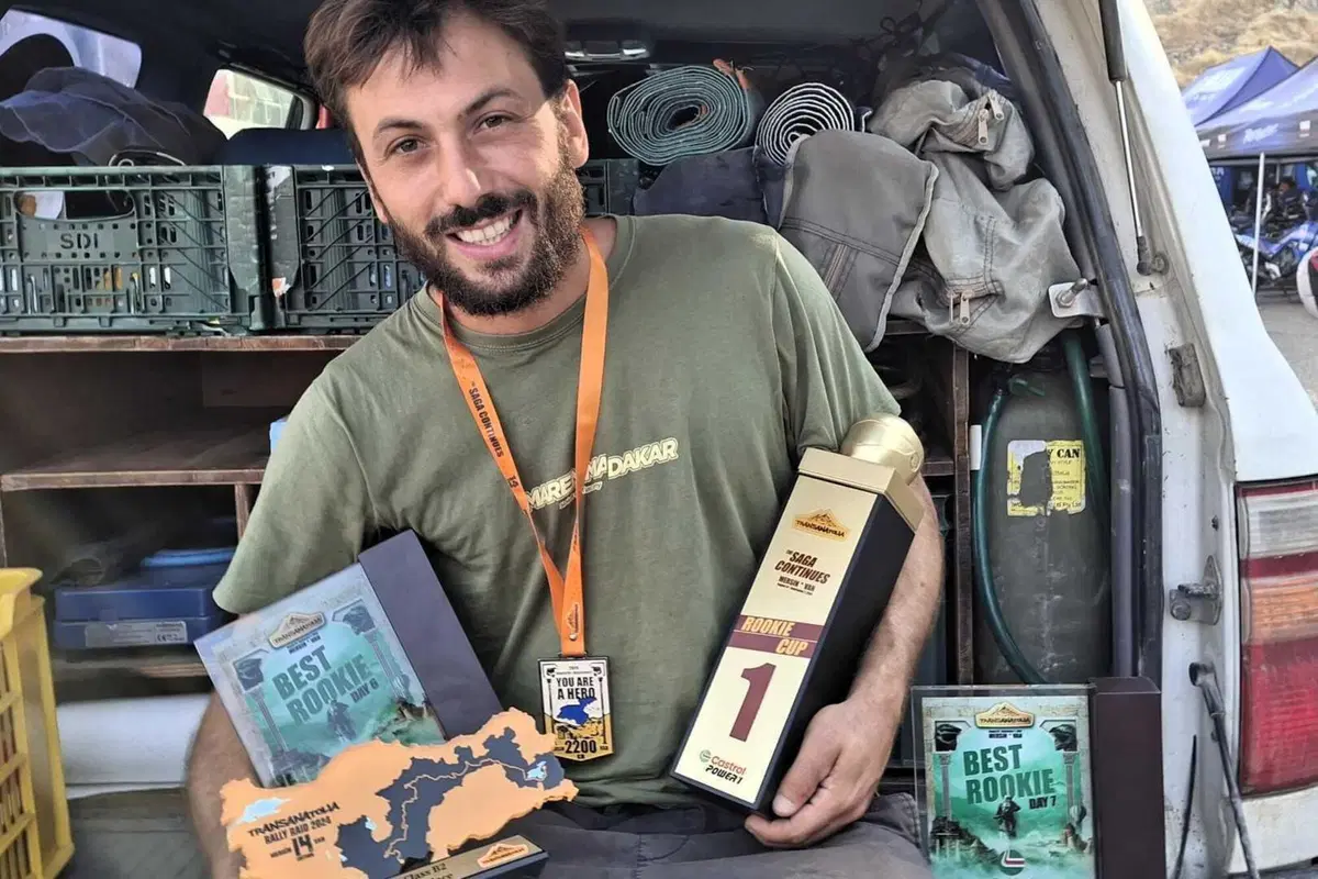 Rally-Raid. Transanatolia. Vince Lorenzo Santolino, Sherco, Botturi e Drusiani, Yamaha, a podio (3)