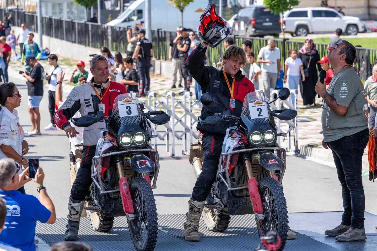 Rally-Raid. Transanatolia. Vince Lorenzo Santolino, Sherco, Botturi e Drusiani, Yamaha, a podio (18)