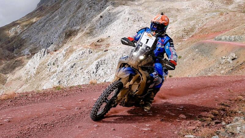 Rally-Raid. Transanatolia. Vince Lorenzo Santolino, Sherco, Botturi e Drusiani, Yamaha, a podio