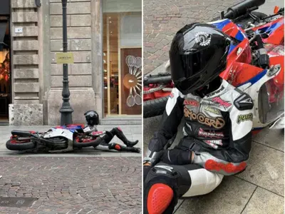 Tananai svela il nuovo album sui social. La scena? Un finto incidente con una Honda anni '90! [VIDEO]