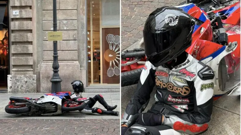 Tananai svela il nuovo album sui social. La scena? Un finto incidente con una Honda anni '90! [VIDEO]