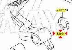 -Pedale freno post Kawasaki ZZR 600 430011224