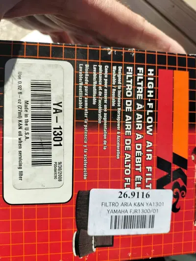Filtro KN Yamaha FJR 1300 K&amp;N