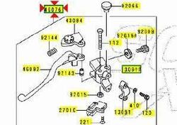 -Leva frizione Kawasaki 460761165