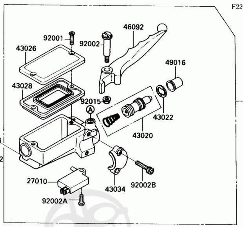 -Pompa freno cmpl Kawasaki 430151260