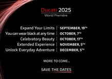 Ducati World Première 2025: il 19 settembre ripartono le presentazioni delle novità Ducati