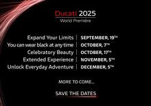 Ducati World Première 2025: il 19 settembre ripartono le presentazioni delle novità Ducati