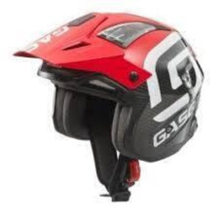 casco in fibra di carbonio gas gas