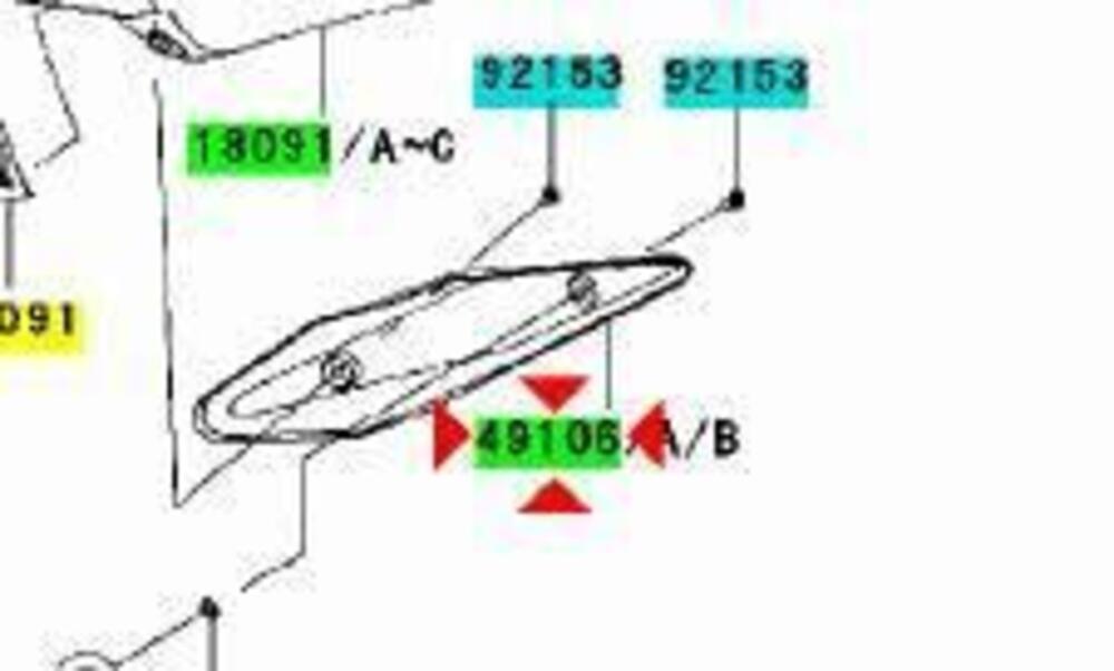 -Protezione marmitta Kawasaki Z750 491060078