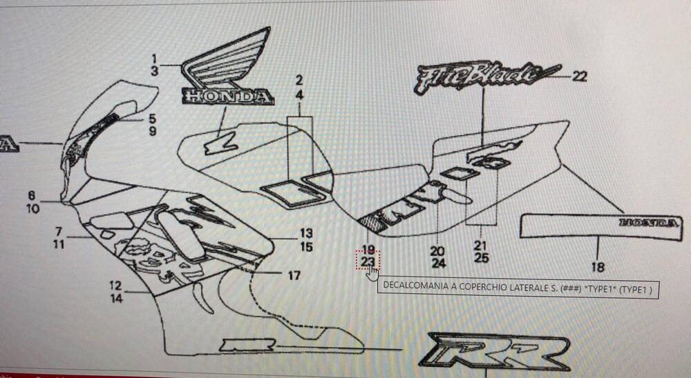 ADESIVO CARENA POST. SX HONDA CBR 900 RR 1992 CODI (3)