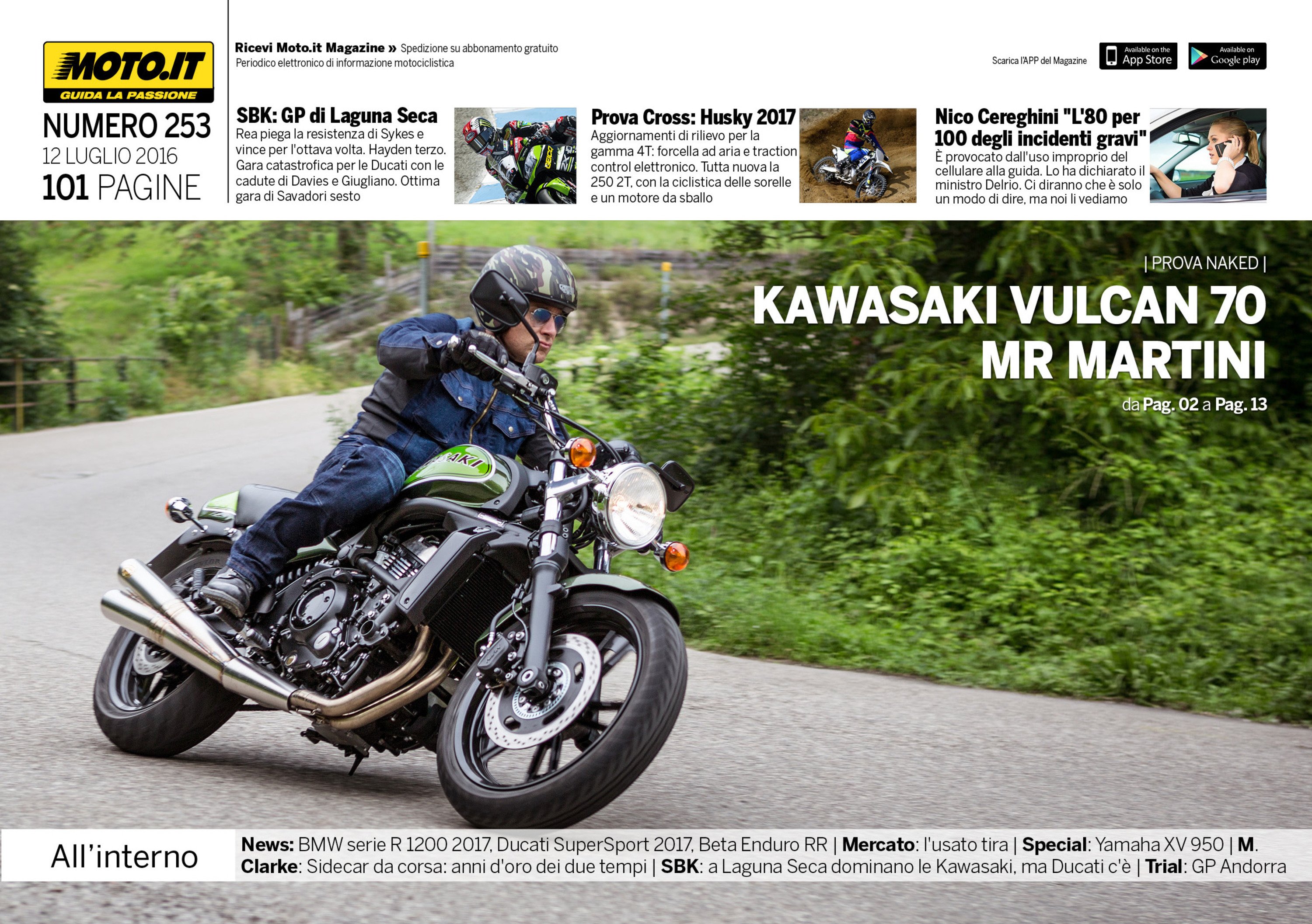 Magazine n&deg;253, scarica e leggi il meglio di Moto.it 