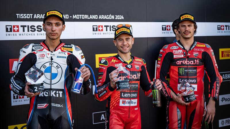 SBK 2024. Alvaro Bautista vince la Superpole Race ad Aragon [GALLERY]