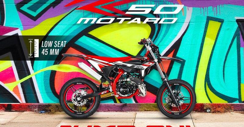 Beta RR Motard 50 Sport LS, il Motard 2t a sella bassa