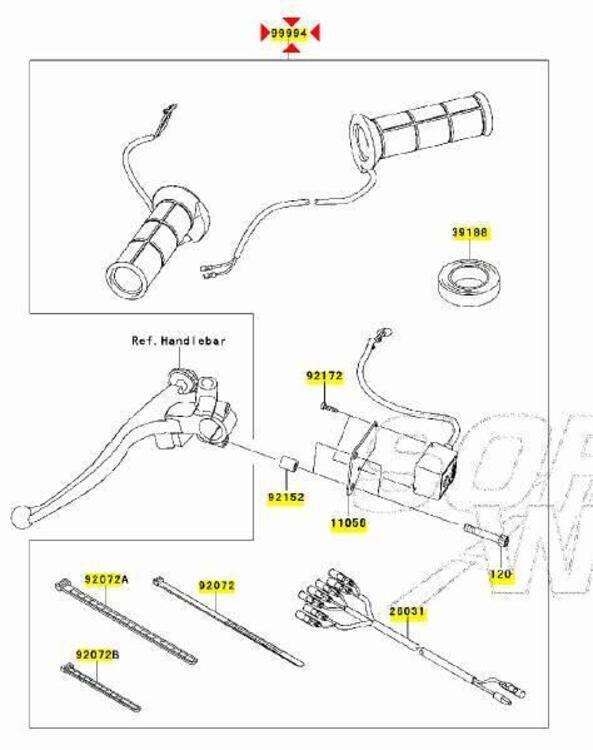 -Coppia manopole riscaldate Kawasaki Versys 1000 2