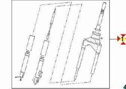 -Forcella anteriore Aprilia Scarabeo 50 2B000672