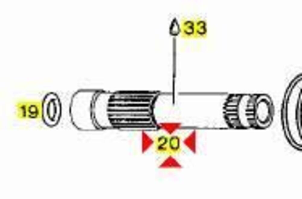 -Albero messa in moto Aprilia RX 125 AP0237932