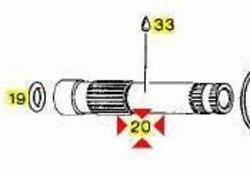 -Albero messa in moto Aprilia RX 125 AP0237932