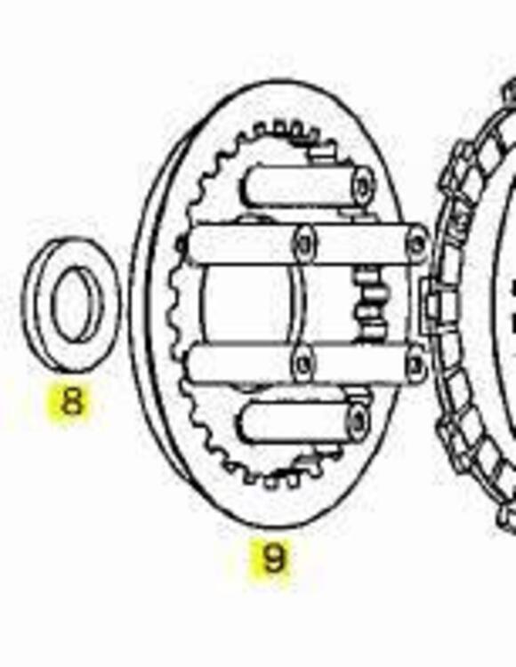 -Piatto portamolle Aprilia RX 125 AP0248159