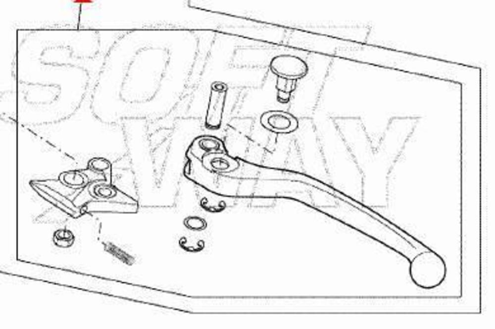 -Leva frizione Aprilia Caponord 1000 AP8118659