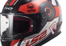 Casco integrale LS2 FF353 RAPID STRATUS Nero Rosso