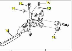 -Pompa freno ant Scarabeo 50 AP8213307 Aprilia