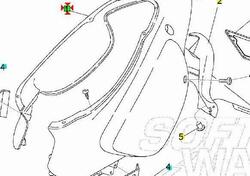 Codone blu Aprilia Rally 50 liquid cooled AP823888