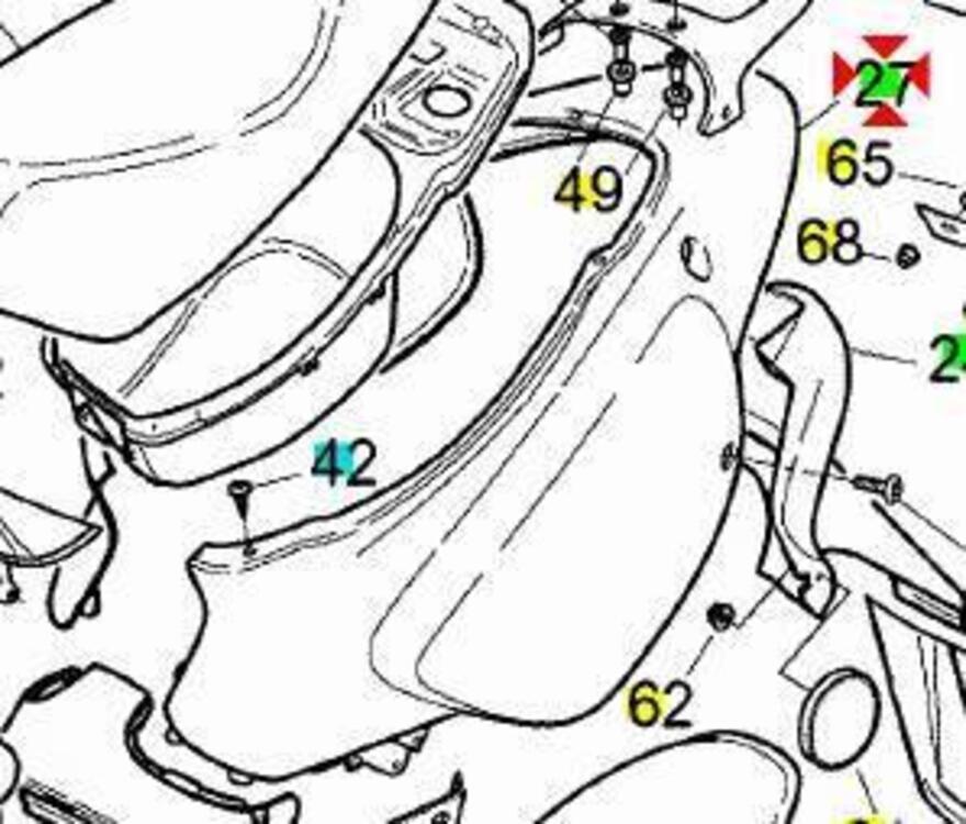 Codone nero Aprilia Rally 50 AP8238449