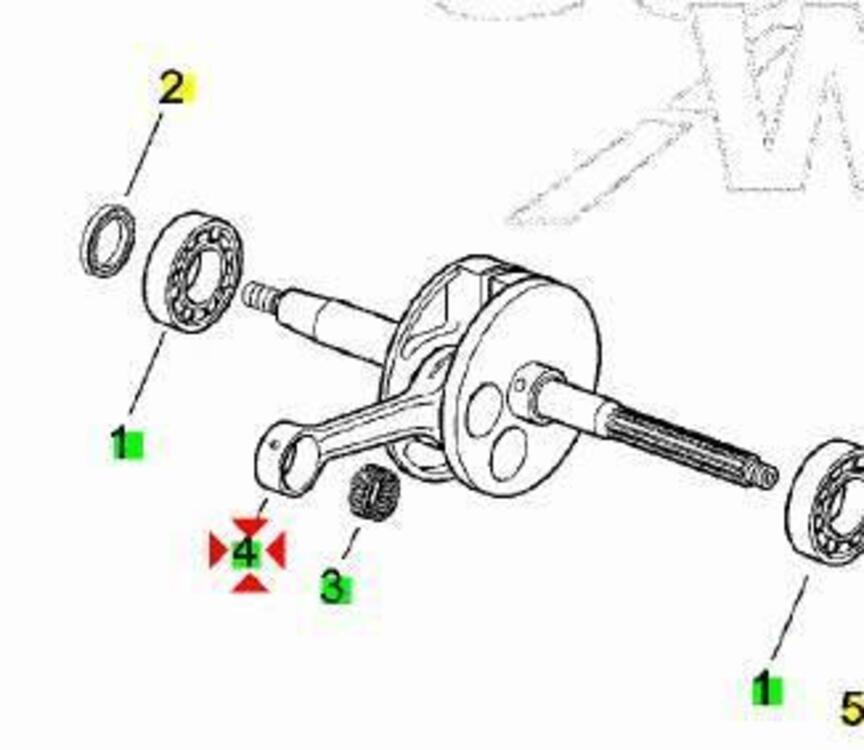 -Albero motore Aprilia SR50 iniezione AP8515014