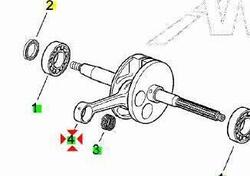 -Albero motore Aprilia SR50 iniezione AP8515014