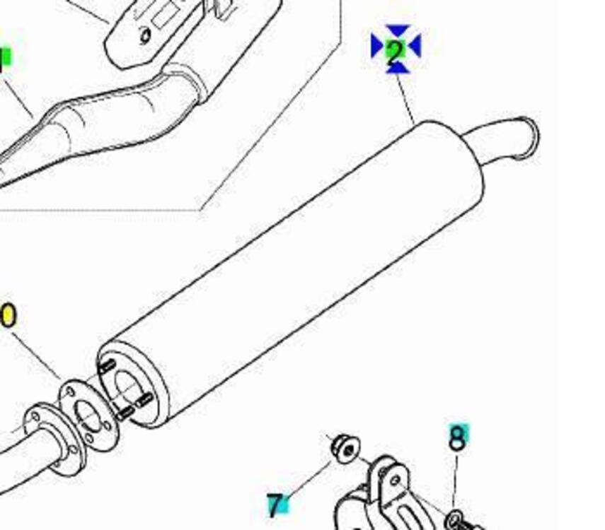 -Silenziatore Aprilia RS125 AP8119784