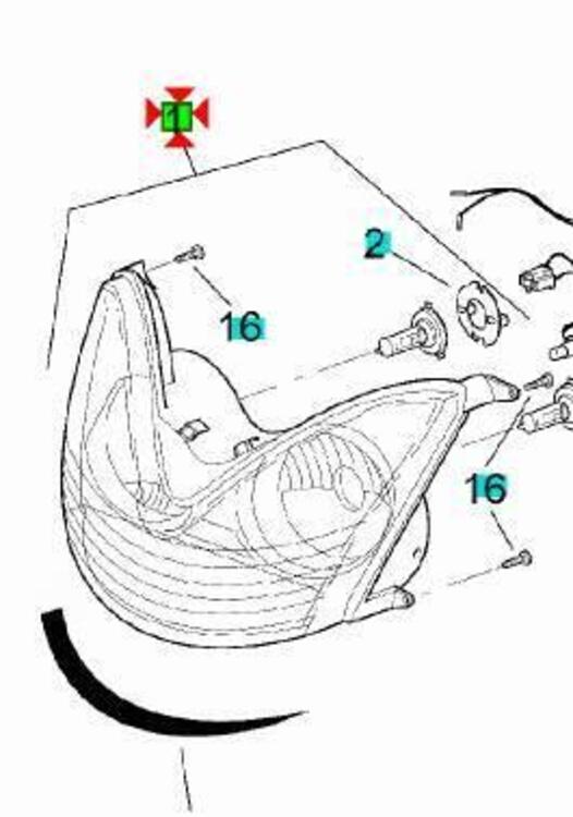 -Faro anteriore Aprilia