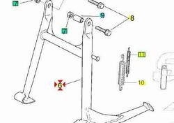 -Cavalletto centrale Aprilia Pegaso 650 AP8146271