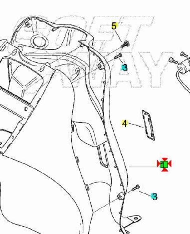 -Scudo interno Aprilia Scarabeo 50 AP8179651