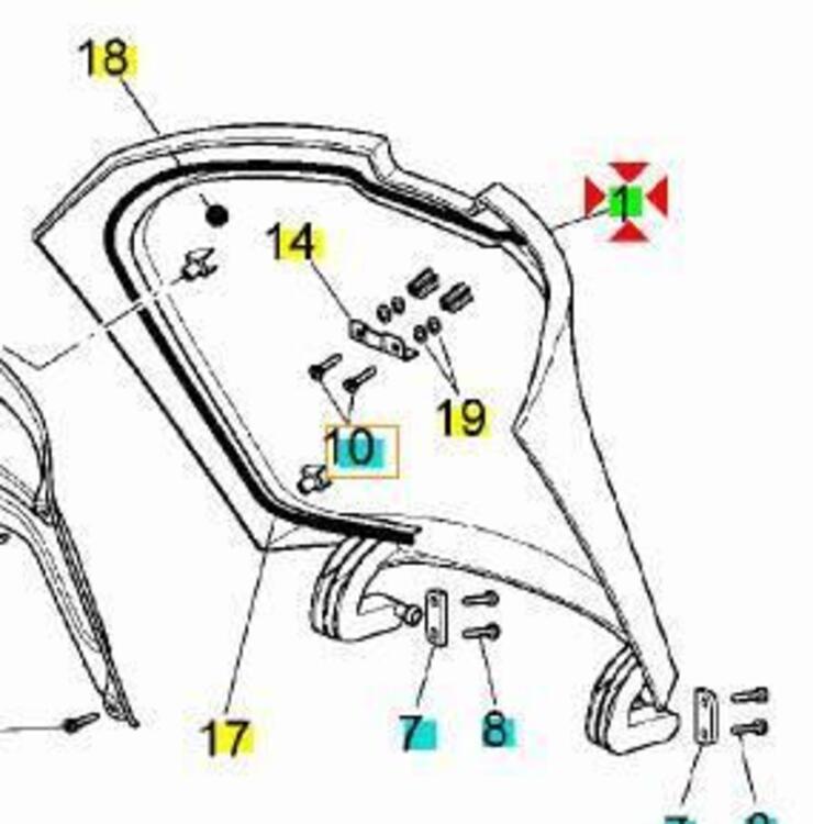 -Sportello portaoggetti Aprilia Scarabeo 125 AP818