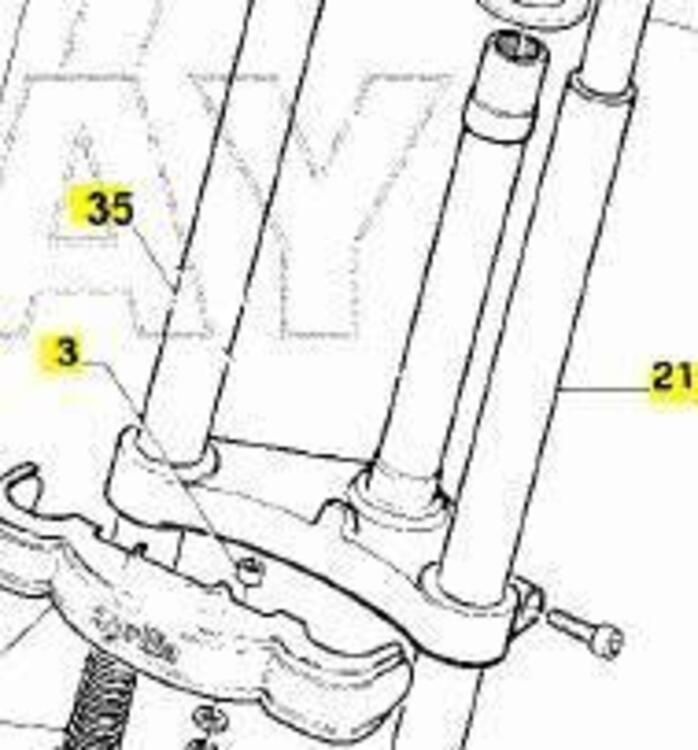 Piastra inf. forcella Aprilia Red Rose 50 AP820323