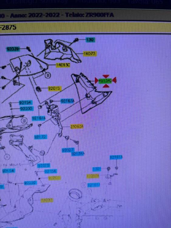 Carena destra Kawasaki z900 2022 (4)