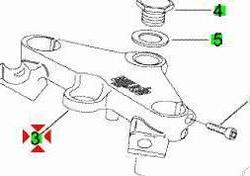 Piastra superiore Aprilia RS50 AP8203587