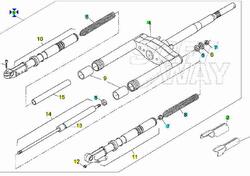 Forcella completa Aprilia Rally 50 AP8203696