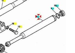 Pompante forcella Showa SR 50 AP8203697 Aprilia