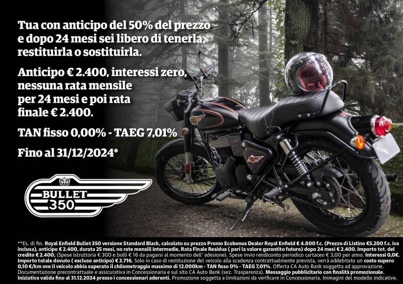 Vendo Royal Enfield Bullet 350 2024 25 nuova a Avellino codice 9556716 Moto