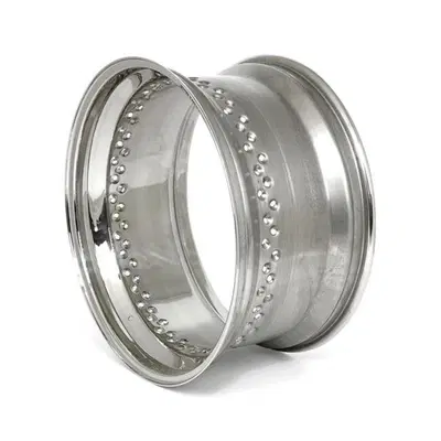 Cerchione 16x8.00 - 80 fori - inox lucido TTS 