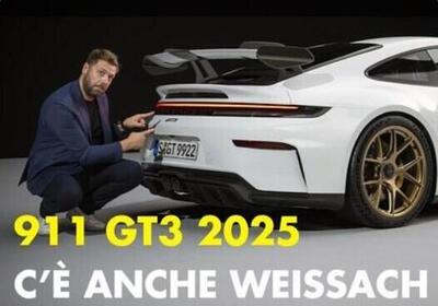 Nuova PORSCHE 911 GT3 2025 anche Weissach [VIDEO]