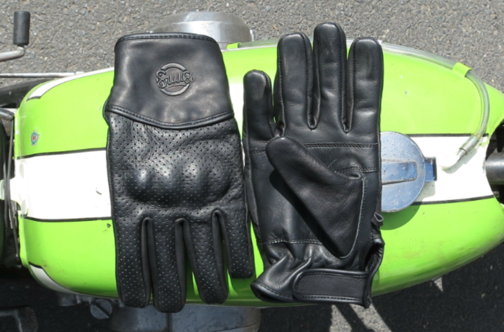 Suus Black Moto Gloves