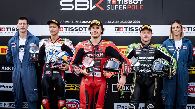 SBK 2024. GP di Spagna. Nicol&ograve; Bulega in Superpole a Jerez