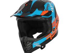 Casco cross bambino PROFILE JUNIOR Nero Arancio Acerbis