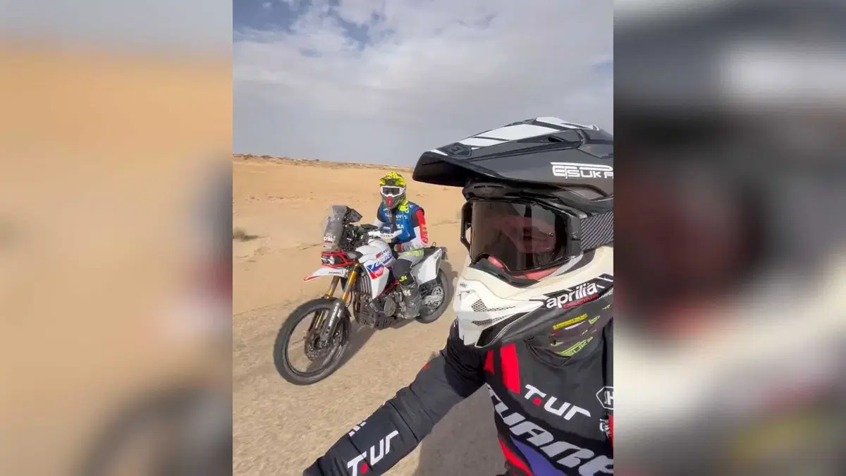 Aprilia Tuareg 457 SCOOP: la piccola bicilindrica esiste e l'abbiamo beccata! Correrà in Africa