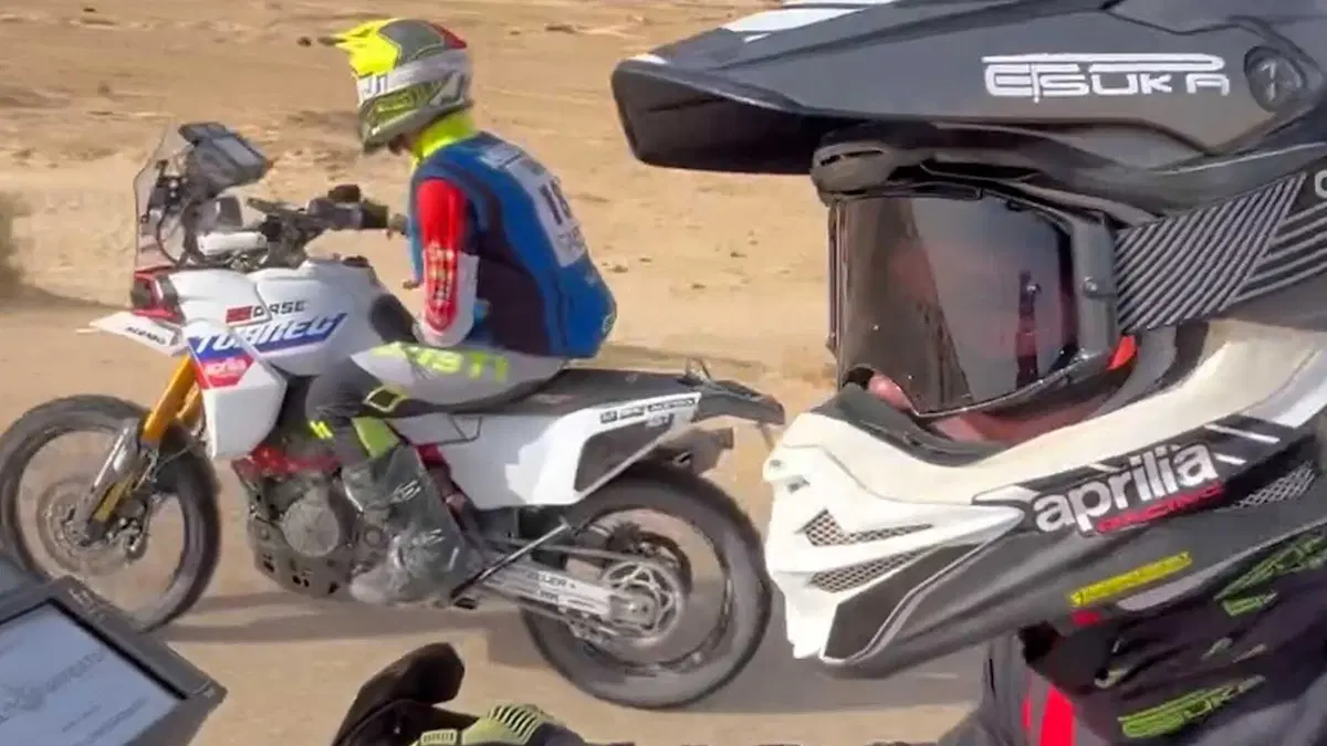 Aprilia Tuareg 457 SCOOP: la piccola bicilindrica esiste e l'abbiamo beccata! Correrà in Africa (4)