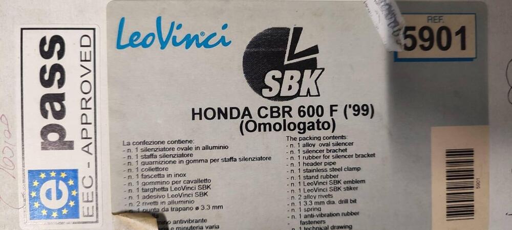 Marmitta+Raccordo Leovince per honda CBR 600 F 99/ (3)